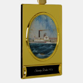 Rentiersteamboat 1850 Banner-Ornament gold (Rechts)