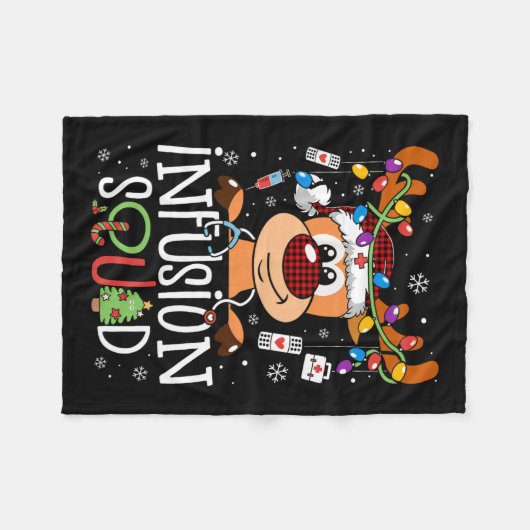 Rentierstipendiat Fleecedecke (Vorderseite (Horizontal))