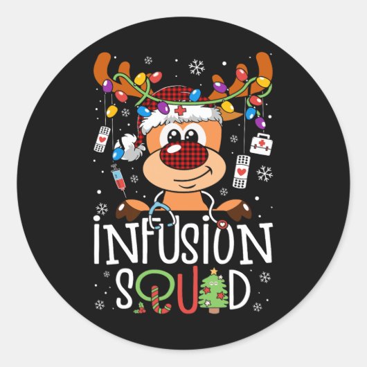 Rentierstipendiat Runder Aufkleber (Vorderseite)