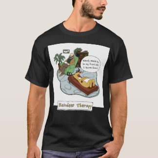 Rentiertherapie Humoraler Weihnachtsbaum Cartoon T-Shirt
