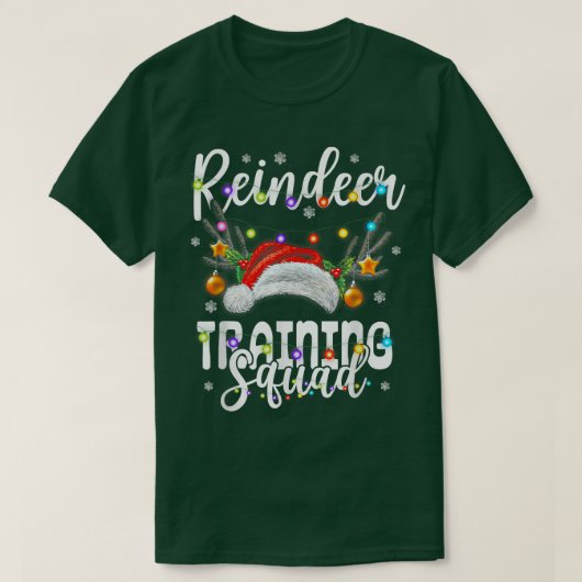 Rentiertraining Squad Weihnachten mit Weihnachtsli T-Shirt (Design vorne)