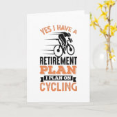 Rentierungsplan Fahrradfahrer Gift Vater Karte (Gelbe Blume)