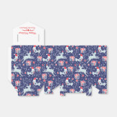 Rentiervogel Blau Weihnachtsgebirge Geschenkboxen Geschenkschachtel (Ungefaltet)