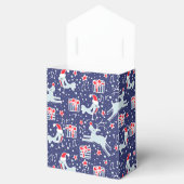 Rentiervogel Blau Weihnachtsgebirge Geschenkboxen Geschenkschachtel (Geöffnet)