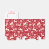 Rentiervogel Rote Weihnachtsweihnachtszeit Geschen Geschenkschachtel (Ungefaltet)