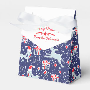 Rentiervogel Rote Weihnachtszeit Geschenkboxen Geschenkschachtel