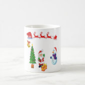 Rentierwagen des Weihnachtsmanns Kaffeetasse (Mittel)