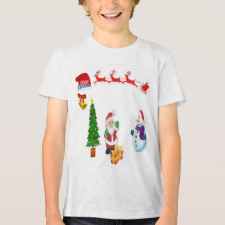 Rentierwagen des Weihnachtsmanns Tri-Blend Shirt