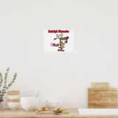 Rentierwannabe Poster (Küche)