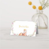 Rentierweihnachtsbäume - Platzkarte (Rückseite)