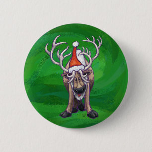 Rentierweihnachtsfest auf Green Button