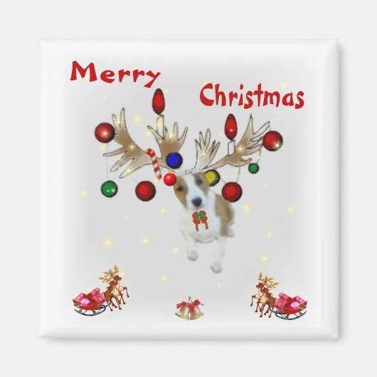 Rentierweihnachtsfest Magnet (Vorne)