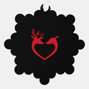 Rentierweihnachtsfest Ornament Karte