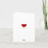 Rentierweihnachtskunde Vielen Dank Note Card Dankeskarte (Rückseite)