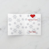 Rentierweihnachtskunde Vielen Dank Note Card Dankeskarte (Innenseite)