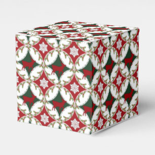 Rentierzirkel-1-GASTGESCHENK-Box, quadratischer Ka Geschenkschachtel