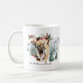 Rentierzucht | Frohe Weihnachten Kaffeetasse (Links)