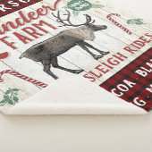 Rentierzucht Rustikaler Vintager Bauernhof Individ Sherpadecke (3/4)