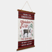 Rentierzucht Rustikaler Vintager Bauernhof Individ Wandteppich Mit Holzrahmen (Gewinkelt)