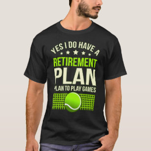 Rentingplan Tennis Sports Player Coach Graphen T-Shirt