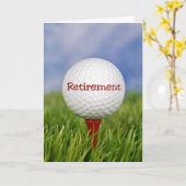 Rentirement Golf Ball Karte (Gelbe Blume)
