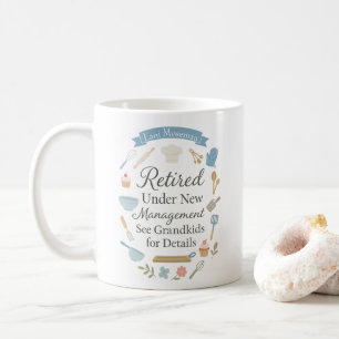 Rentirement Sweet Elegante Typografie anpassbar Kaffeetasse