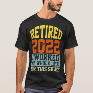 Rentner 2022 Lustiger Vintage-Rentnerhumor Männer T-Shirt
