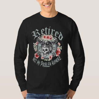 Rentner 2022 Ruhestand für Frauen Motorrad Fahrrad T-Shirt