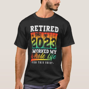 Rentner 2023 Sonnenuntergang Vintage Rentner Gesch T-Shirt