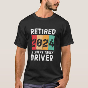 Rentner 2024 Lieferwagenfahrer Vintage Retro R T-Shirt