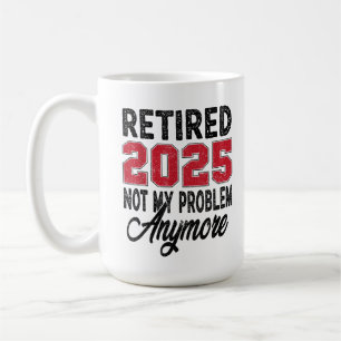 Rentner 2025 Lustiger Vintage-Rentnerhumor Kaffeetasse