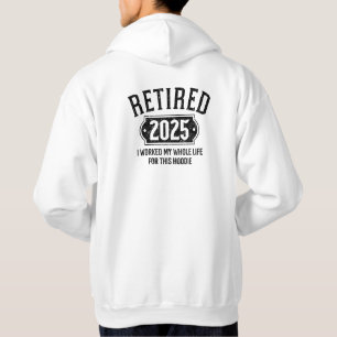 Rentner 2025 Spaß Männer Frauen Hoodie