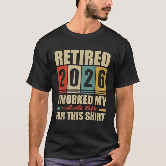 Rentner 2025 Spaß Männer Frauen T-Shirt (Vorderseite)