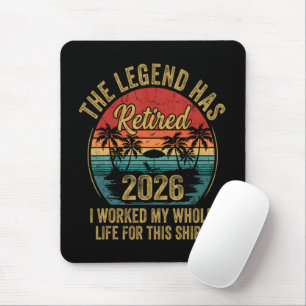 Rentner 2026 Arbeite Mein Ganzes Leben Dafür Mousepad