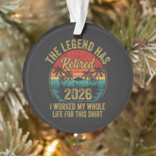 Rentner 2026 Arbeite Mein Ganzes Leben Dafür Ornament