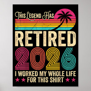 Rentner 2026 arbeitete das ganze Leben für dieses  Poster