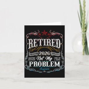 Rentner 2026 Dekoration Kein Problem Männer Papa Karte