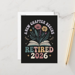 Rentner 2026 Ein neues Kapitel beginnt Ankündigungspostkarte