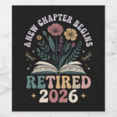 Rentner 2026 Ein neues Kapitel beginnt Weinetikett (Einzelnes Label)