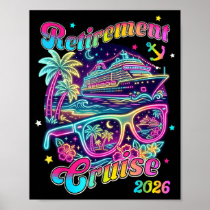 Rentner 2026 Kreuzfahrt Einschiffungstag Spaß pass Poster