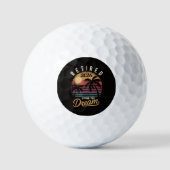 Rentner 2026 Leben im Traum Ruhestand Golfball (Vorderseite)