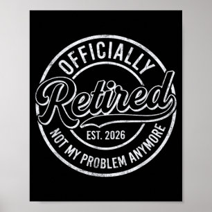 Rentner 2026 Lustiger Ruhestand Für Männer Frauen Poster