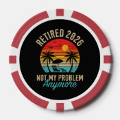 Rentner 2026 nicht mehr mein Problem Ruhestand Pokerchips (Vorderseite)