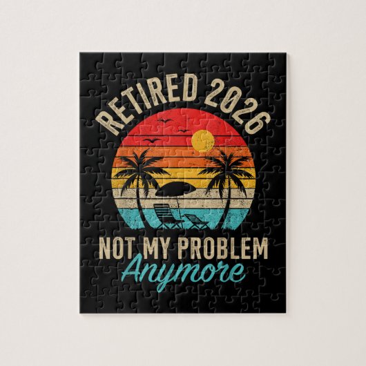 Rentner 2026 nicht mehr mein Problem Ruhestand Puzzle (Vertikal)