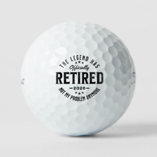 Rentner 2026 nicht mehr mein Problem Vintage Retro Golfball