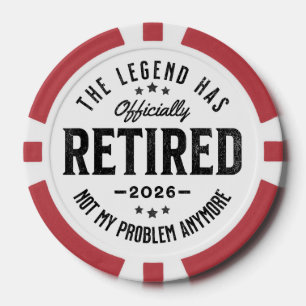 Rentner 2026 nicht mehr mein Problem Vintage Retro Pokerchips