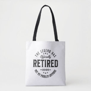 Rentner 2026 nicht mehr mein Problem Vintage Retro Tasche