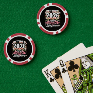 Rentner 2026 Nicht Mein Problem Mehr Floral Pokerchips