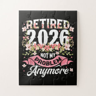 Rentner 2026 Nicht Mein Problem Mehr Floral Puzzle