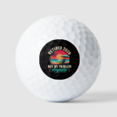 Rentner 2026 Nicht Mein Problem Mehr Golfball (Vorderseite)